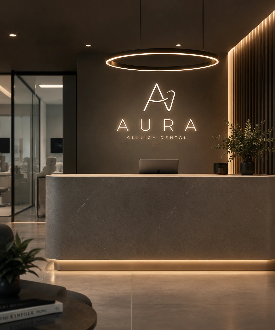 Recepción de Aura Clínica Dental